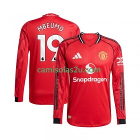 Camisolas de futebol Manchester United Bryan Mbeumo 19 Equipamento Principal 2025/26 Manga Comprida